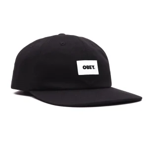 Obey Bold Label 6 Panel Black