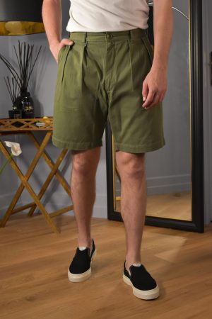 Service Works Drill Short Part Timer Olive
