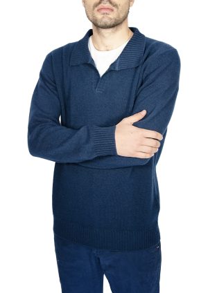 Filidoro Polo Capri pura lana Blu