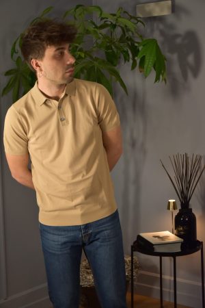 Filidoro Polo 87004 Crepe di cotone Sabbia