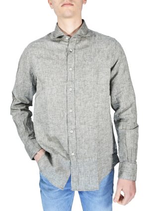 Portofiori Camicia Tai Misto Lino Militare