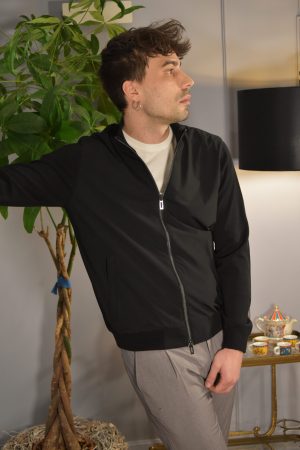 Filidoro Jacket Nylon & Cotone Nero