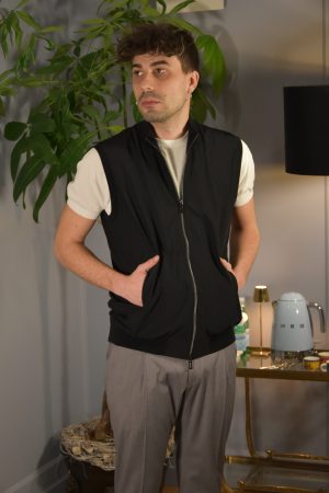 Filidoro Vest Nylon & Cotone Nero