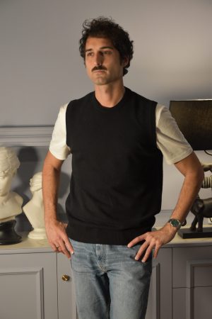 Filidoro Gilet 100% Merinos  Nero