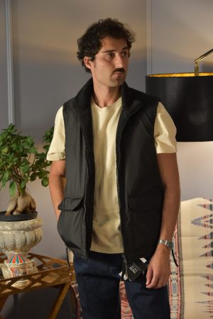 Taion HI Neck Vest Reversibile Black Black