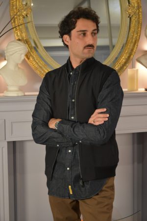 Filidoro Gilet Tech Nylon Merinos Nero