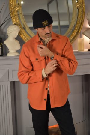 Chesapeake's Jackson Hole Overshirt Wool Orange