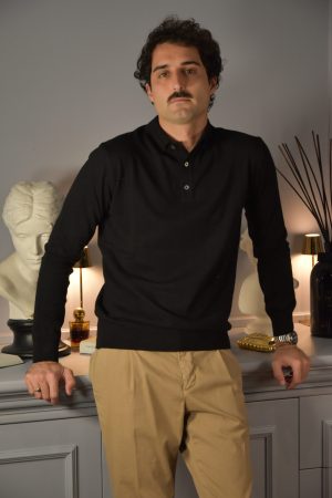 Filidoro Polo Wool & Cashmere Nero