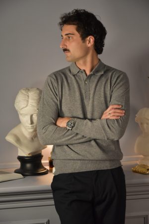 Filidoro Polo Wool & Cashmere Grigio
