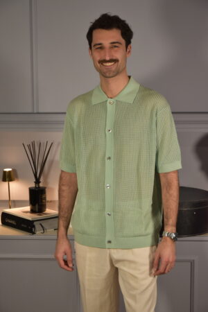 Filidoro Camicia Crochet Salvia