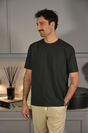 Filidoro 2210 T-Shirt Cotone Fiammato Nero