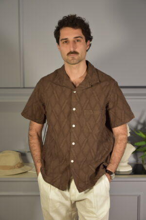 Portuguese Flannel Camicia Ike - Brown