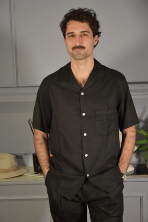 Portuguese Flannel Camicia Dogtown - Black