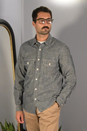 Tela Genova Camicia Chambray Emilio