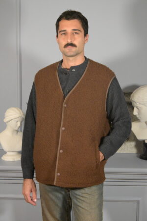 Wooden Gilet Cooper Brown